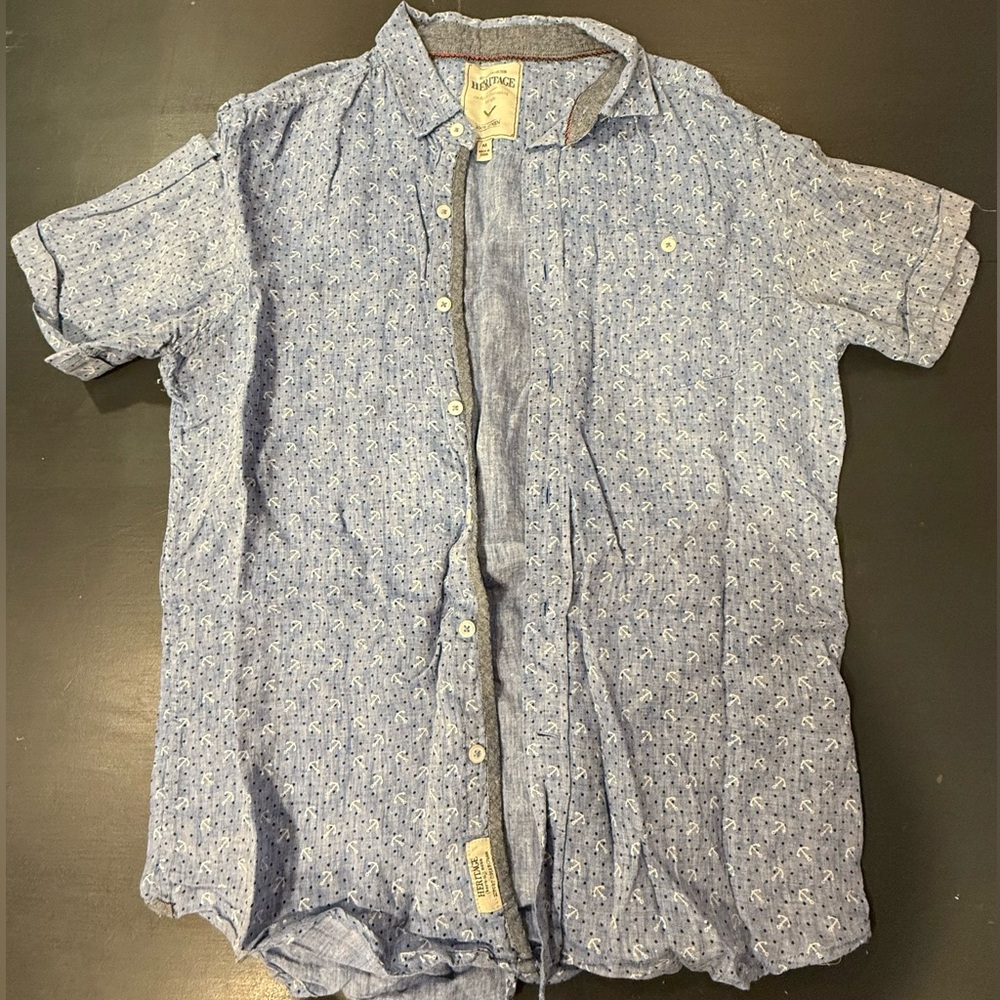 Heritage Collection Button Up Shirt Linen Men’s M